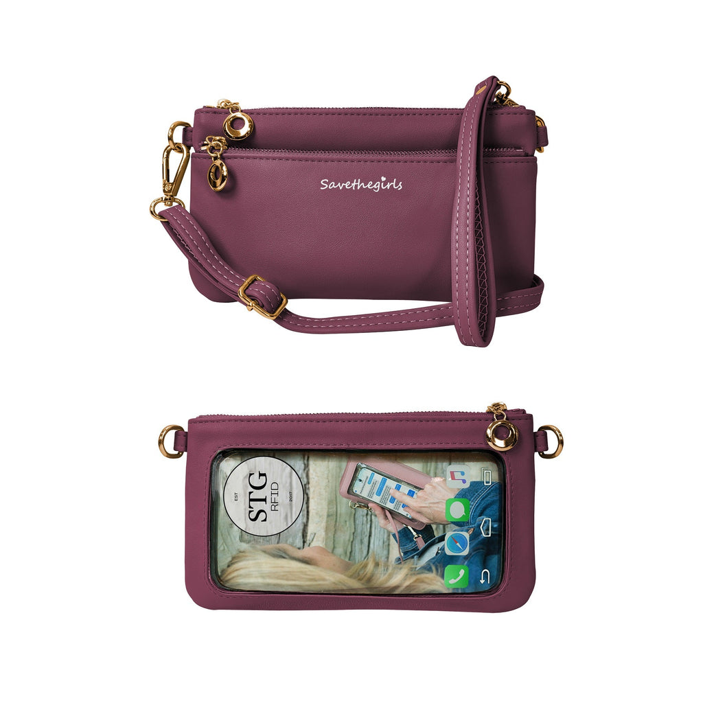 Bella RFID Crossbody Bag – Compact Vegan Leather Purse